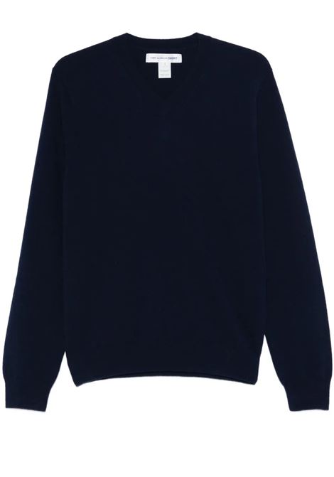 pullover  knit nero uomo navy COMME DES GARÇONS | FZ-N107-PER2